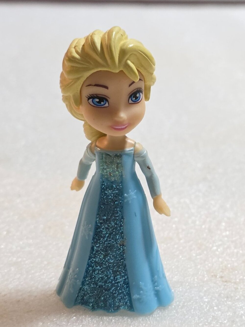 JAKKS Pacific Disney Frozen Princess Elsa Blue Glitter Dress Poseable Figure‎ 3"